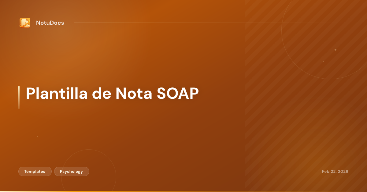 Plantilla de Nota SOAP